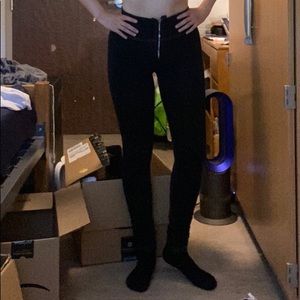 Ultra high rise butt-lifting jean leggings